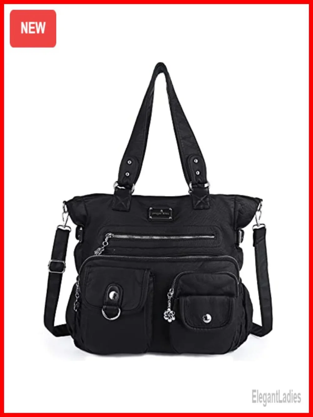 Women's Soft Faux Leather Hobo Shoulder Bag Satchel Crossbody Tote